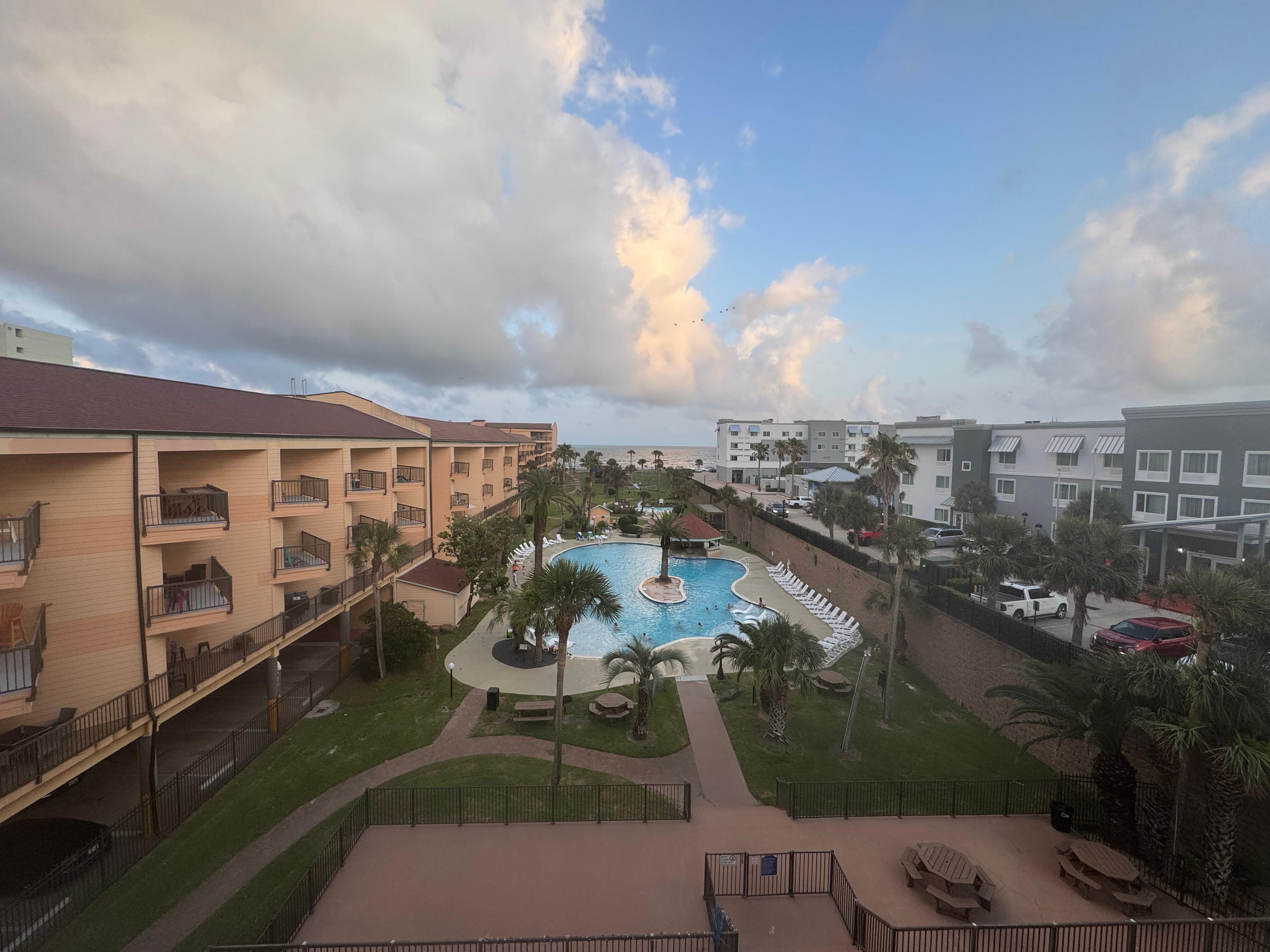 View from the balcony. 