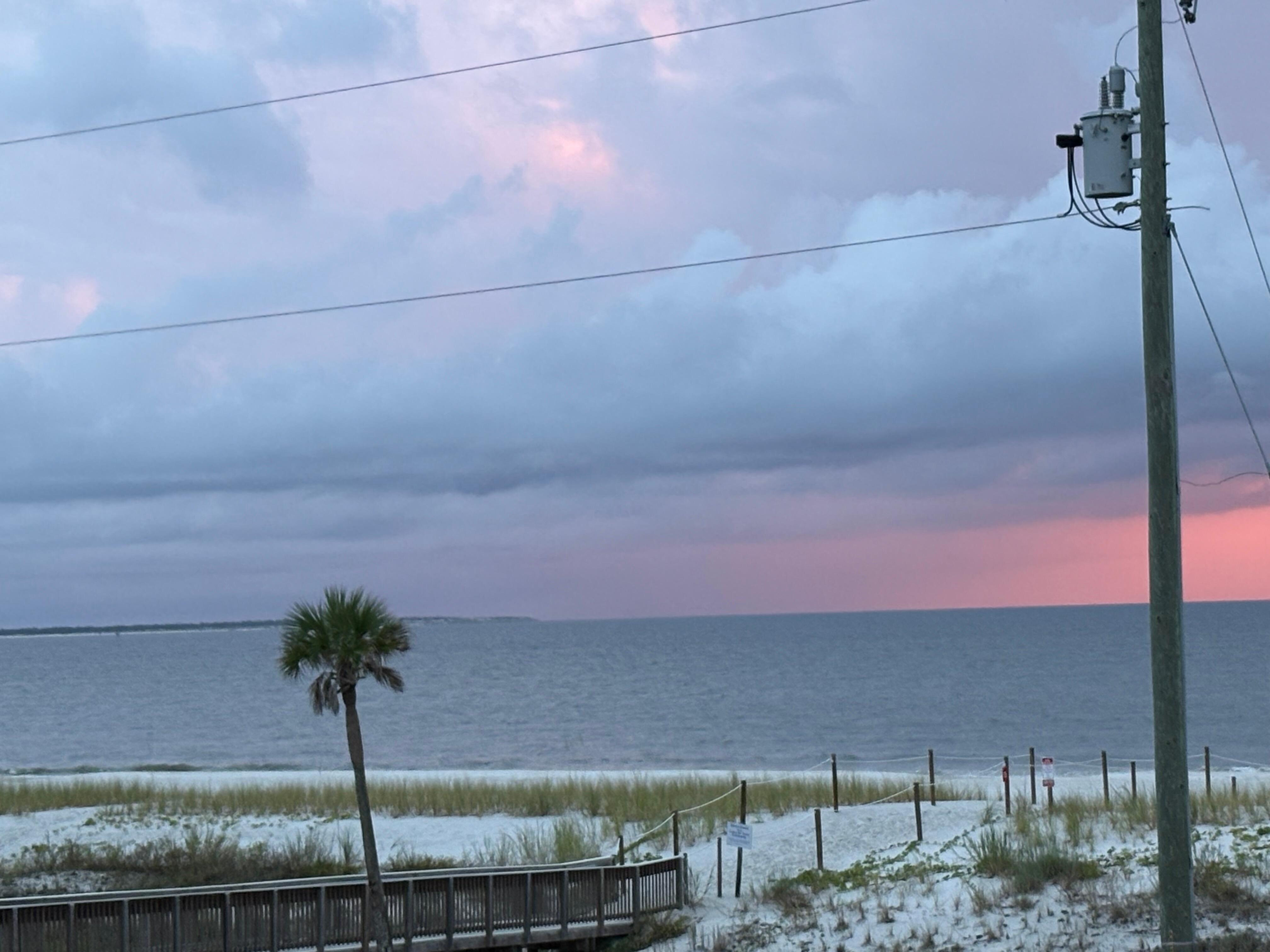 Beach view from balcony 
