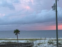 Beach view from balcony