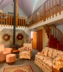 Downstairs living room space.