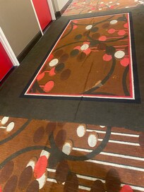 The carpets are creased and stick upwards so never mind if you have a mobility issue. The mobility issues are another reason we couldn’t stand and wait for an hour to talk to someone, but the hotel doesn’t care about this