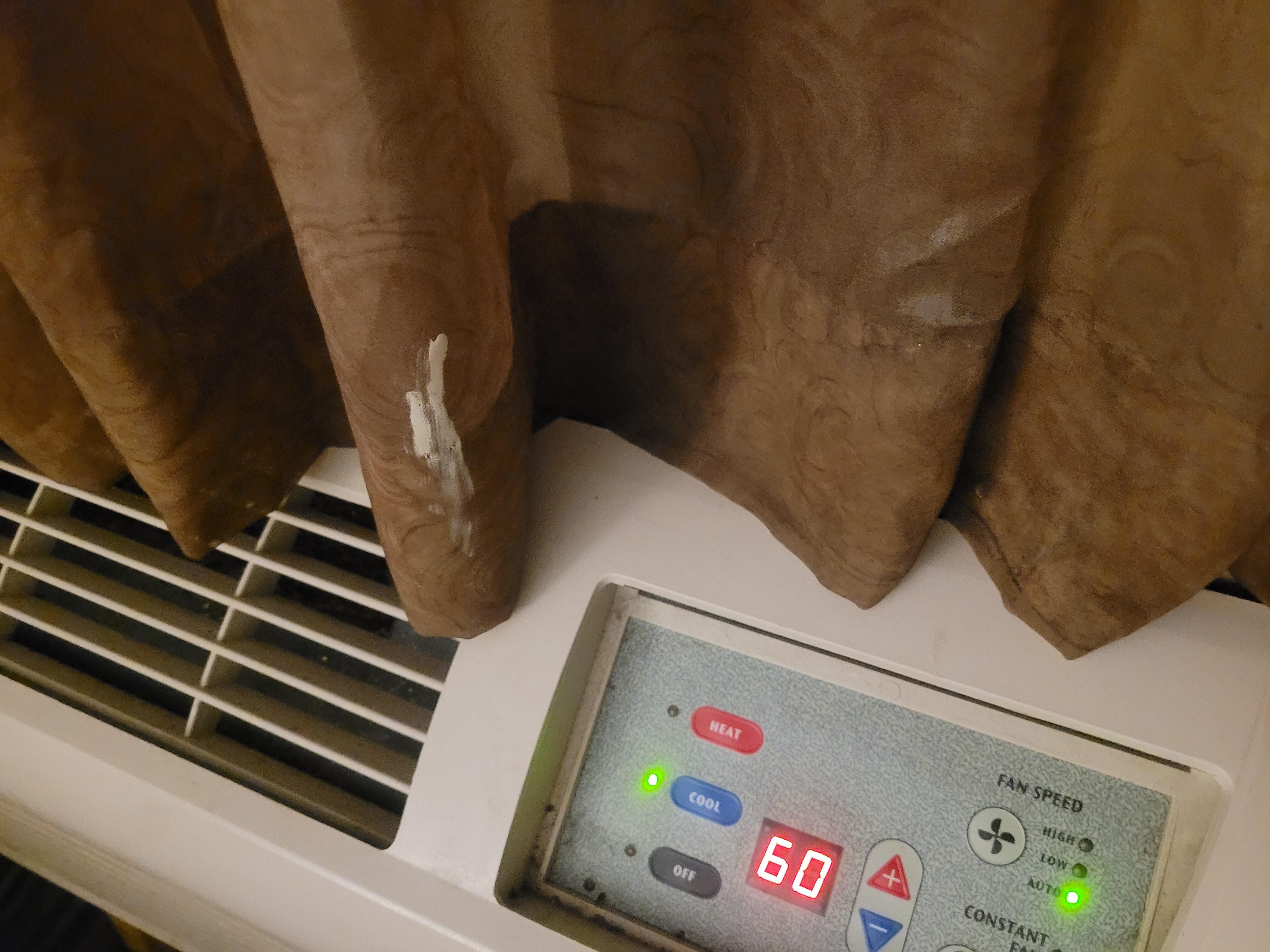 Stain on curtains 