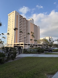 View of the complex from the road