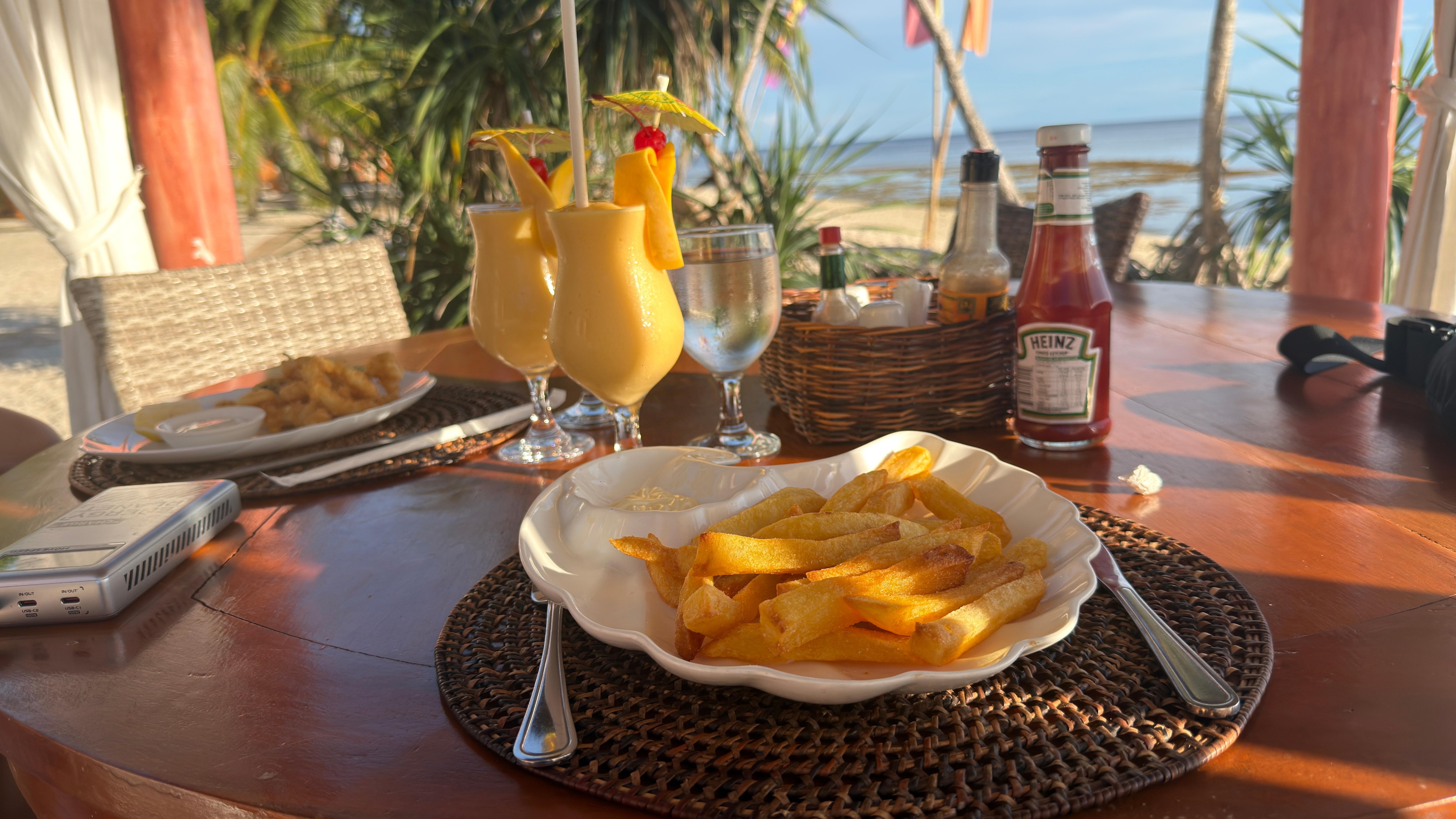Dinner at one of the multiple restaurants at the resort 