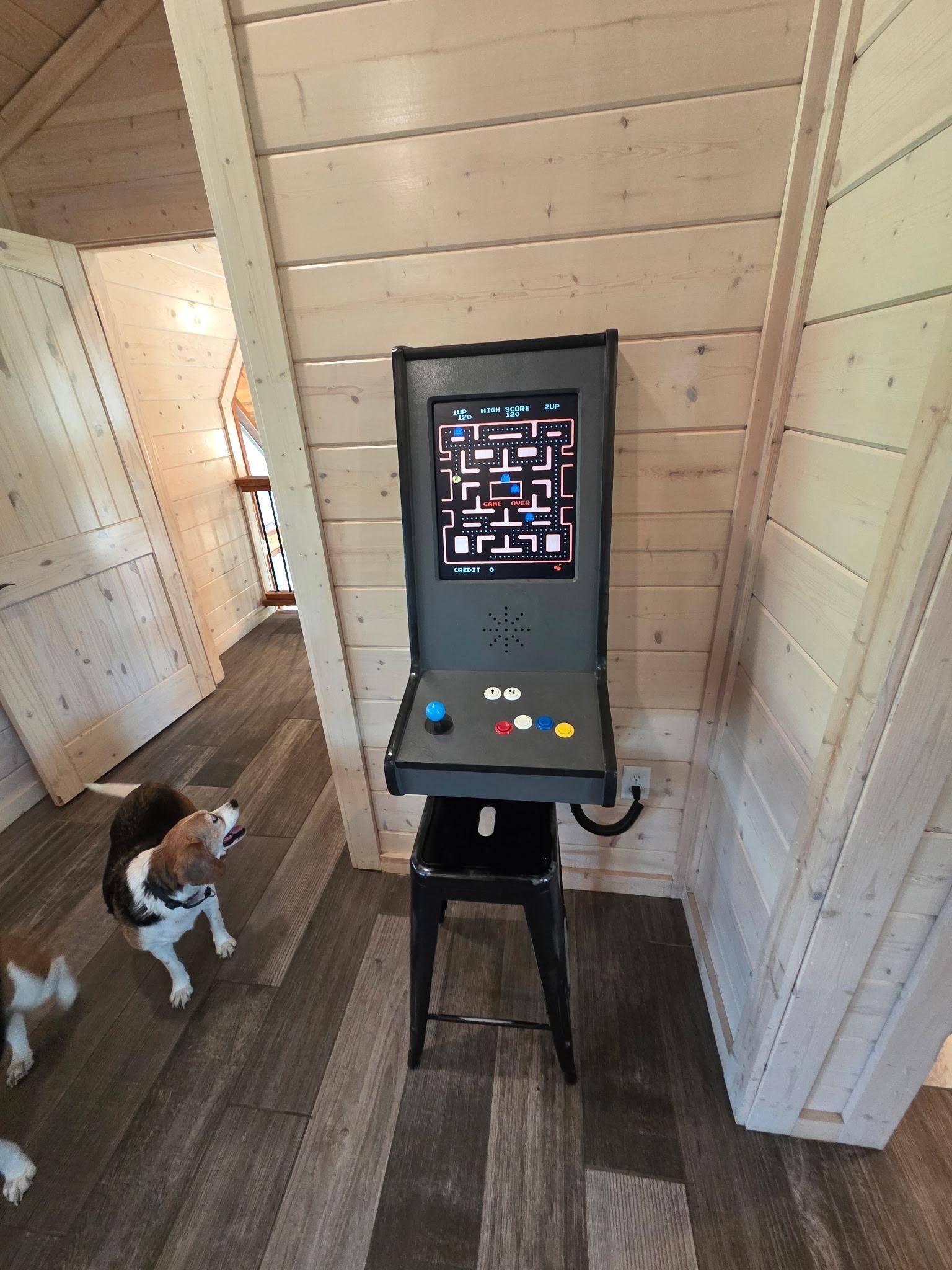 Mrs PacMan...got high score! 