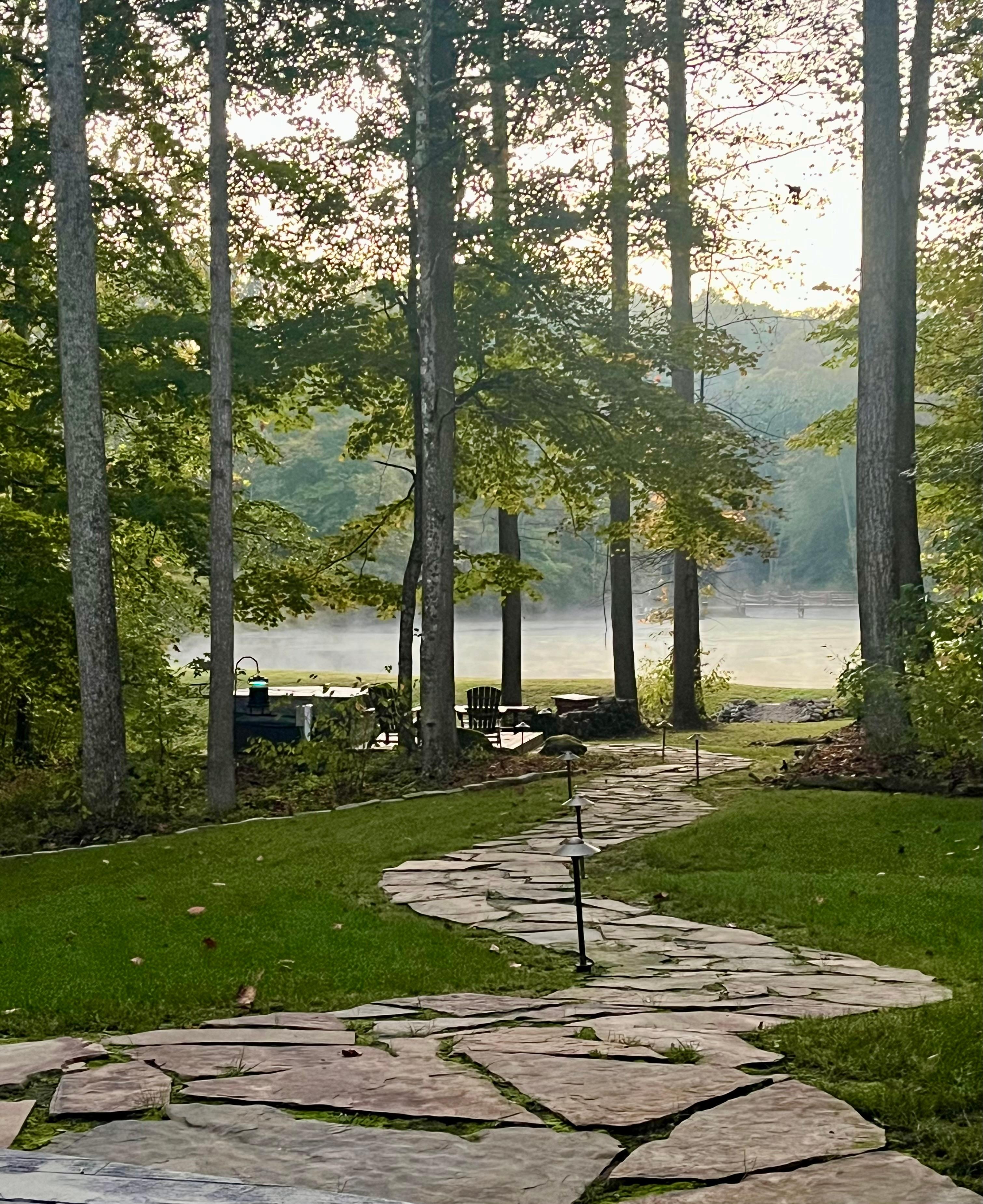 View of path to the  pond