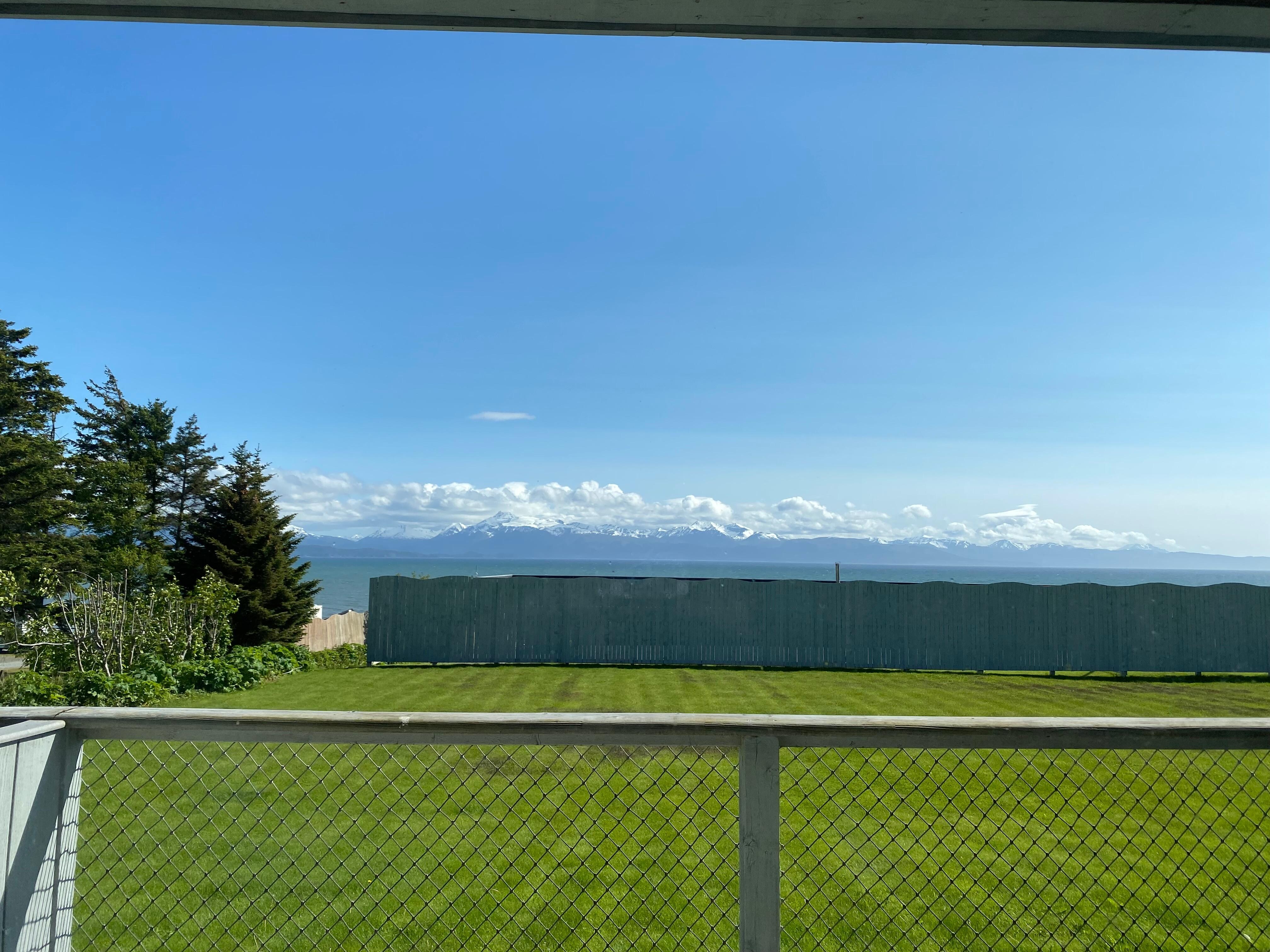 My “ocean view” is there over that wall between the balcony and the ocean.