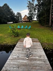 Walking back up to the house