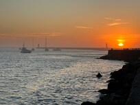 Beautiful sunsets only 100 m away