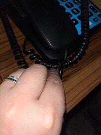 Exposed wire on broken phone