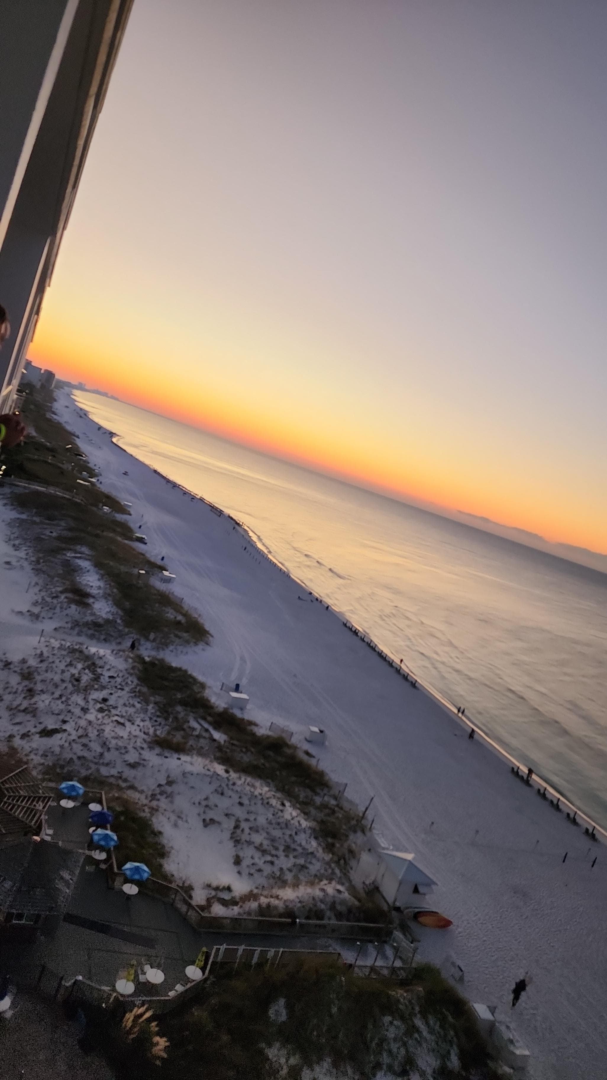 Sunrise balcony view