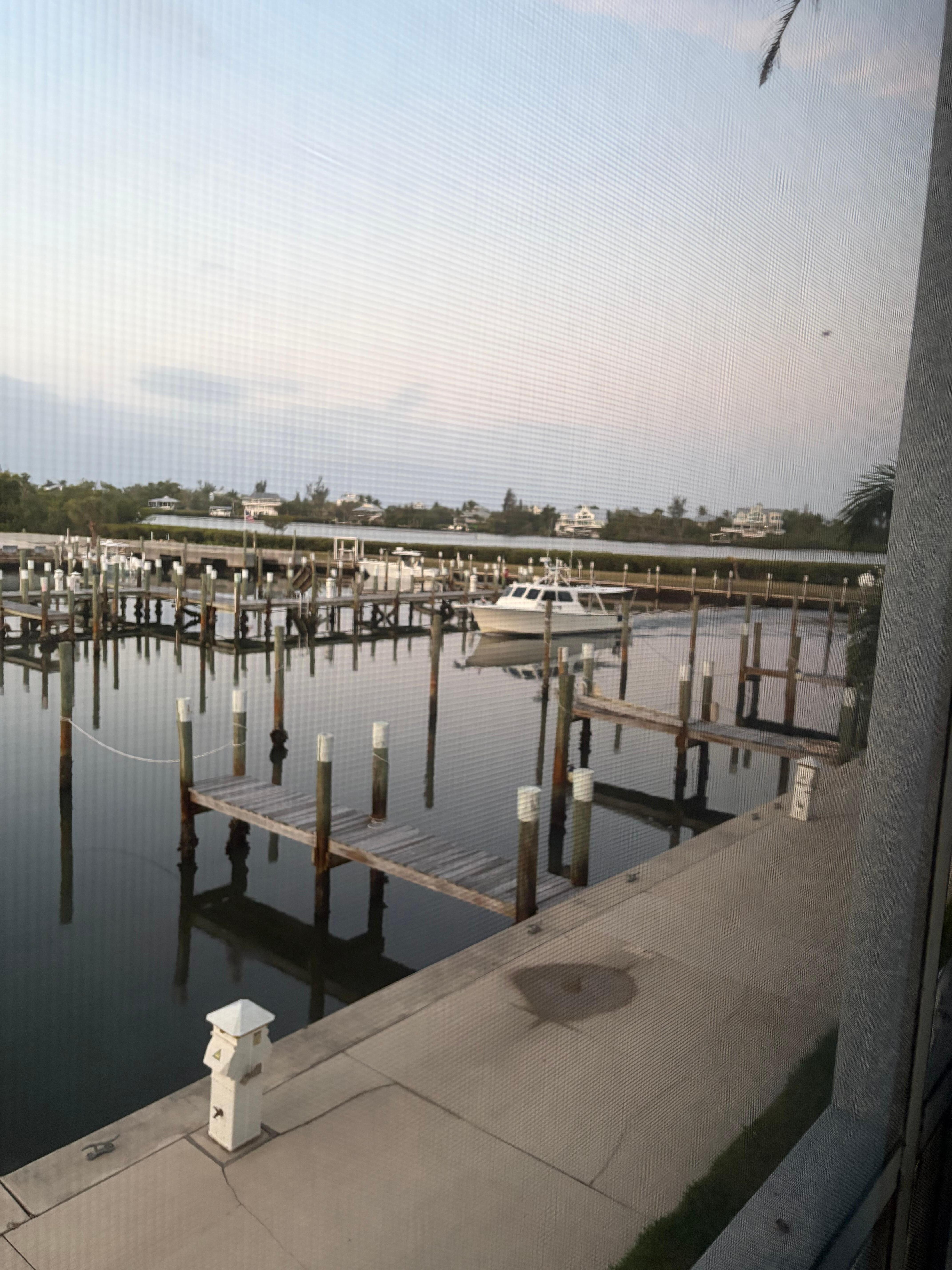 Marina in front of condo