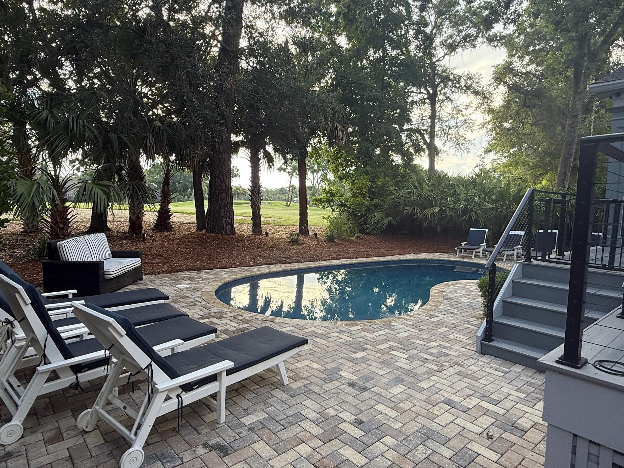 Right on the golf course 