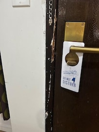 Door frame busted