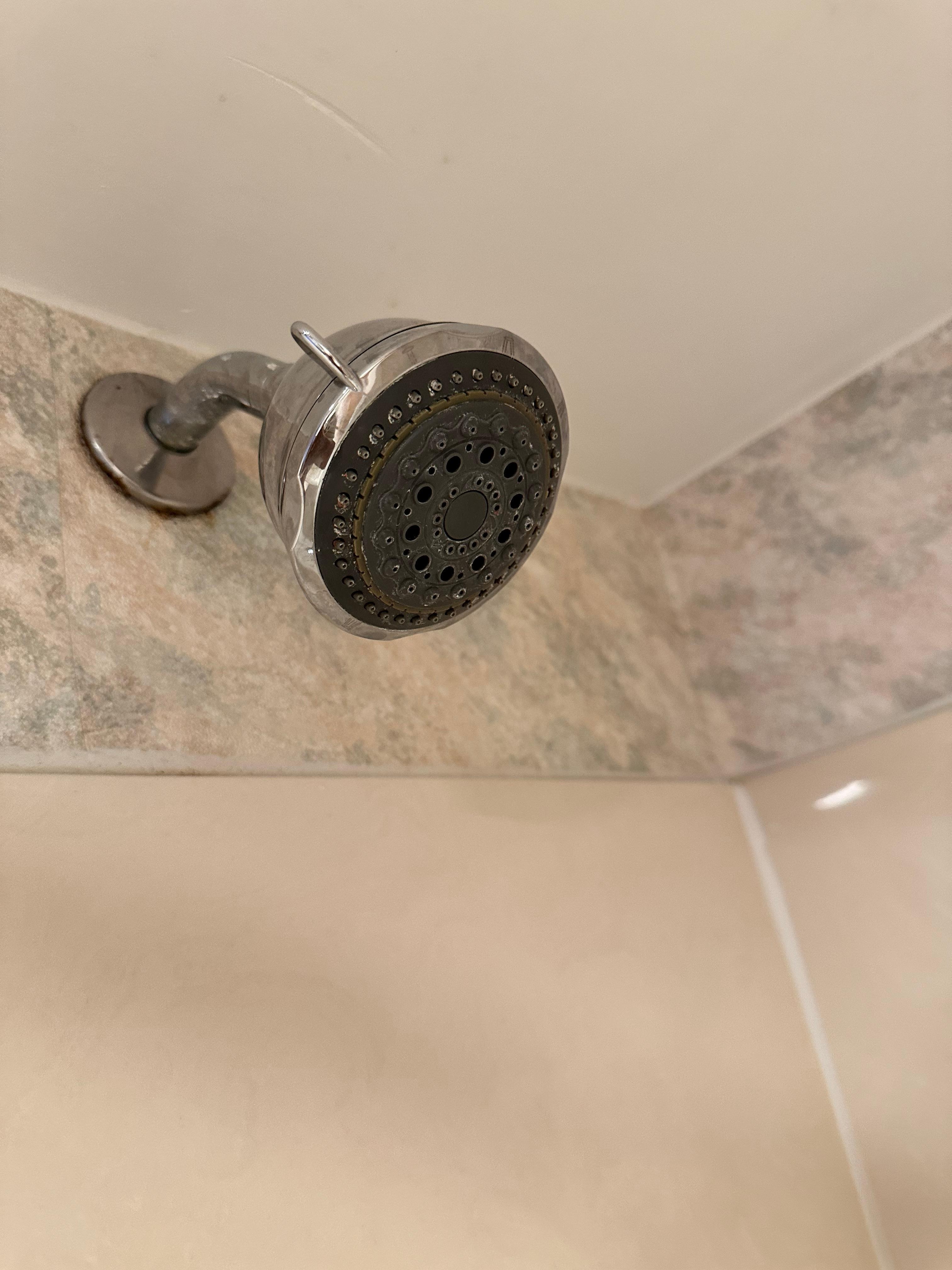 Rusted shower head