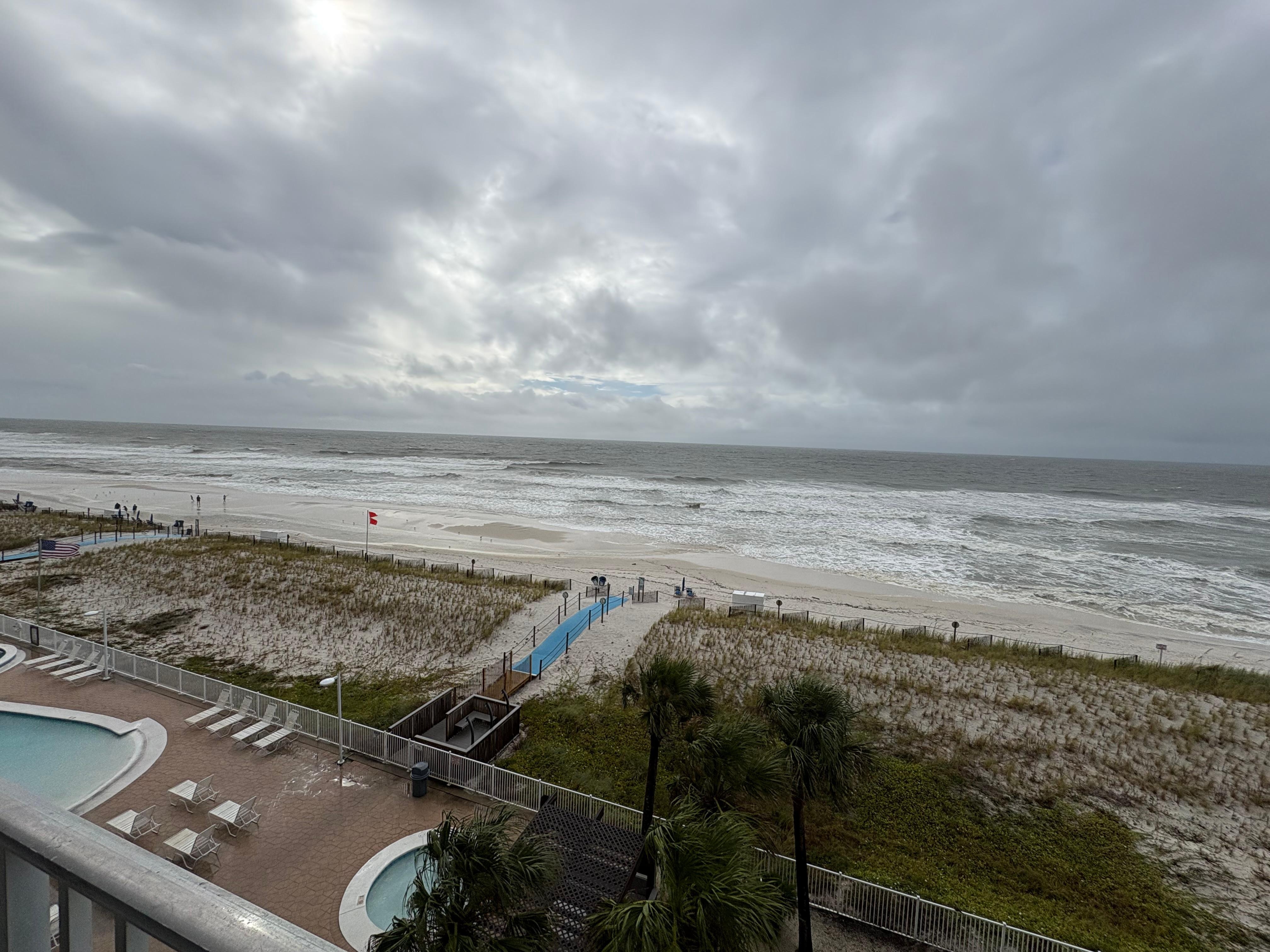 Morning view on balcony 
