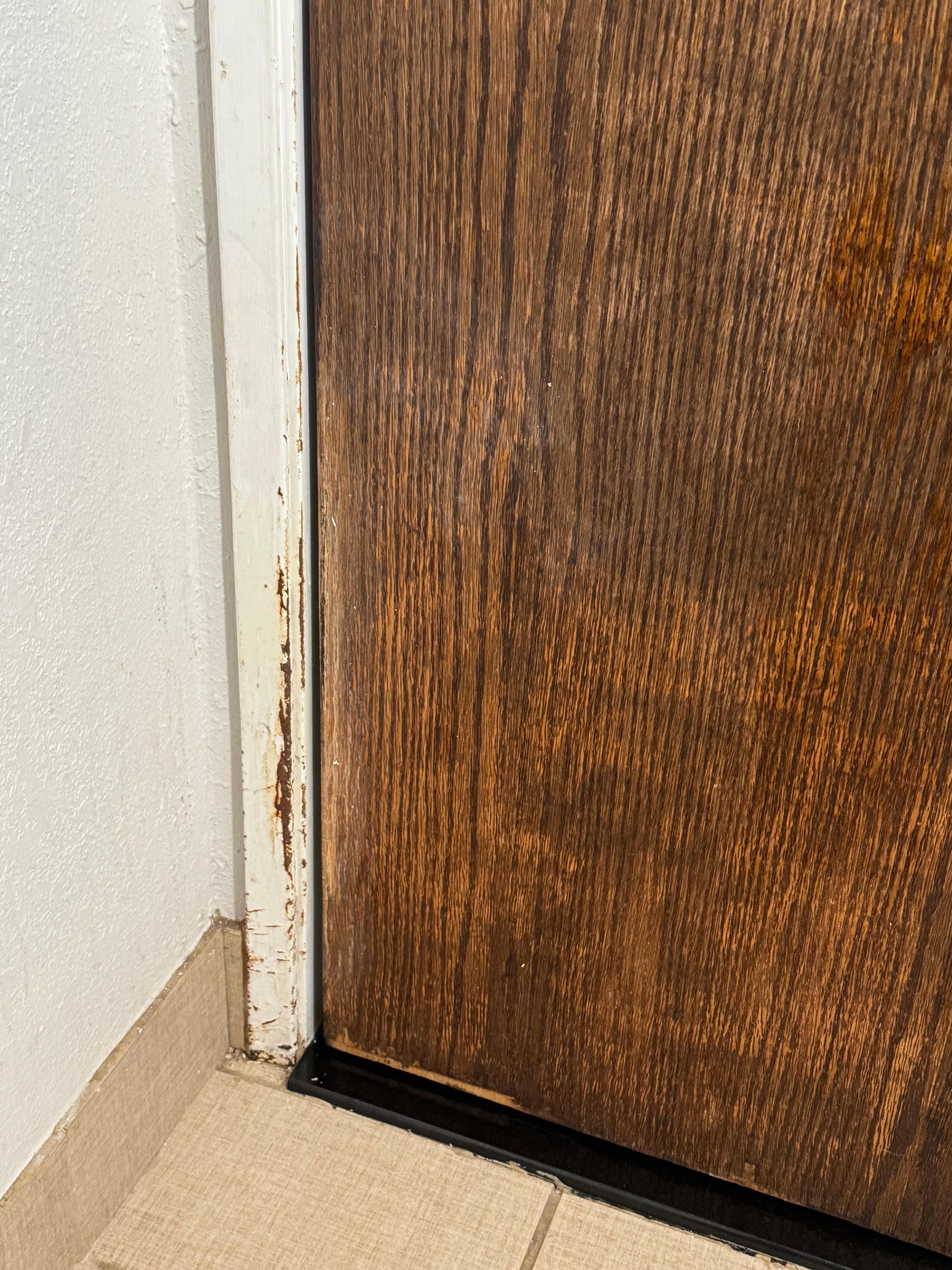 Door had mold on it 