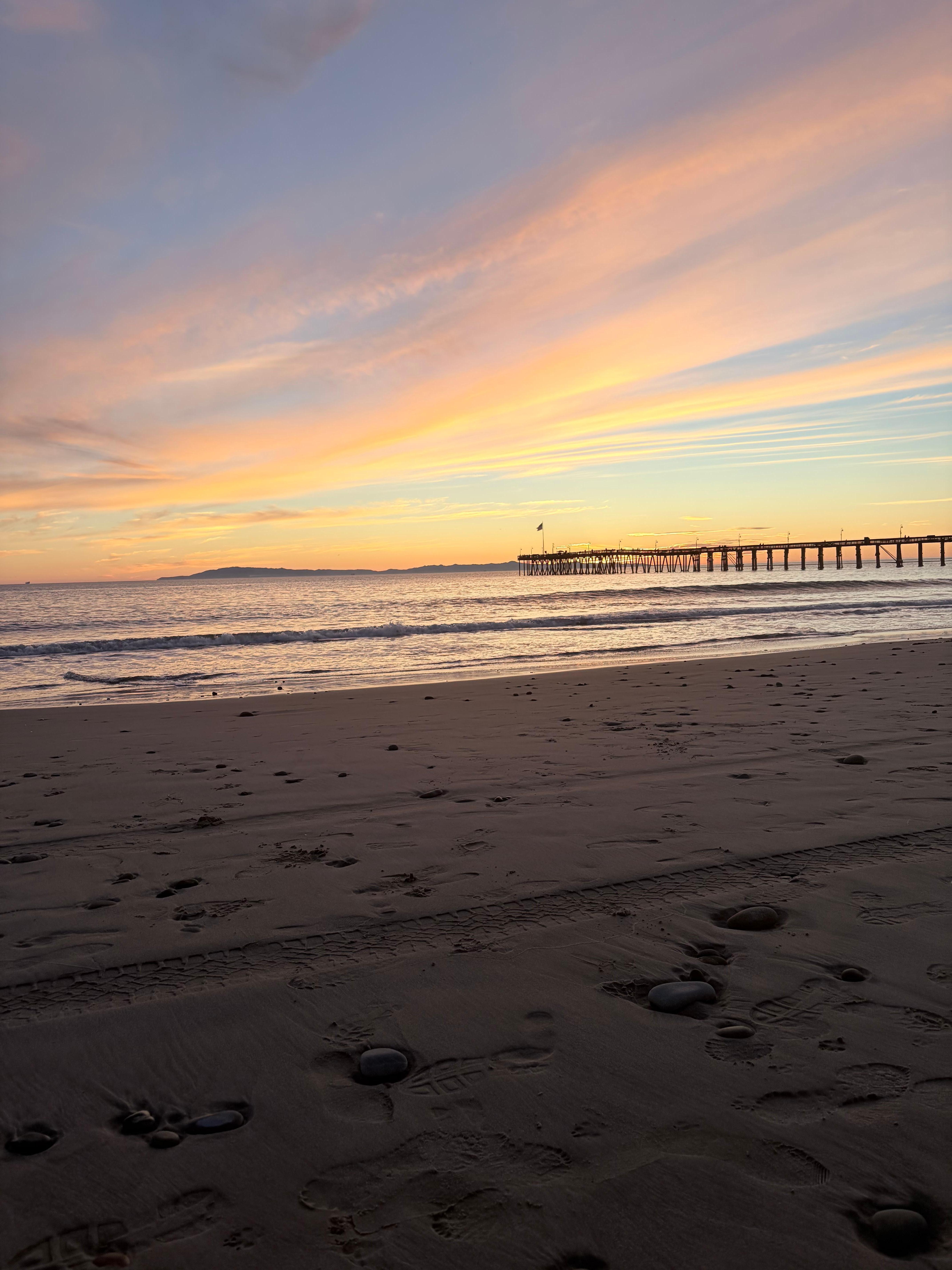 Peir beach, short walk away. 
