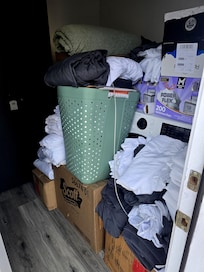 There are 3 units on the property & the Laundry room is used for a storage area for the cleaning service.