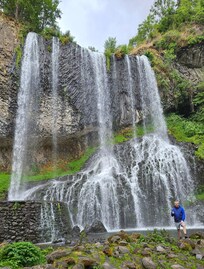 La cascade de la Beaume gigantesque.