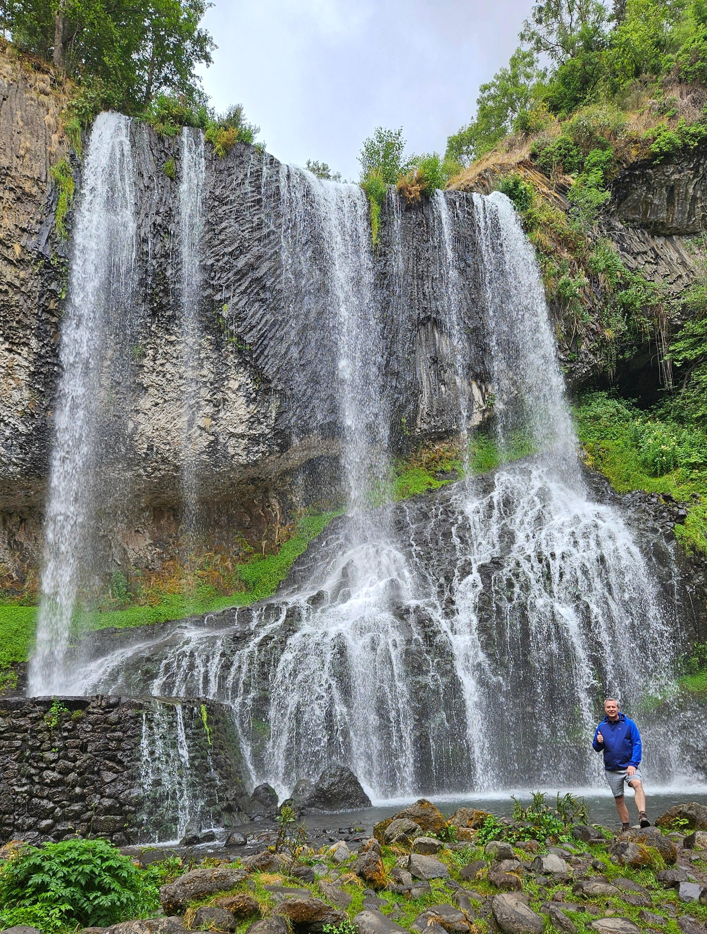 La cascade de la Beaume gigantesque.