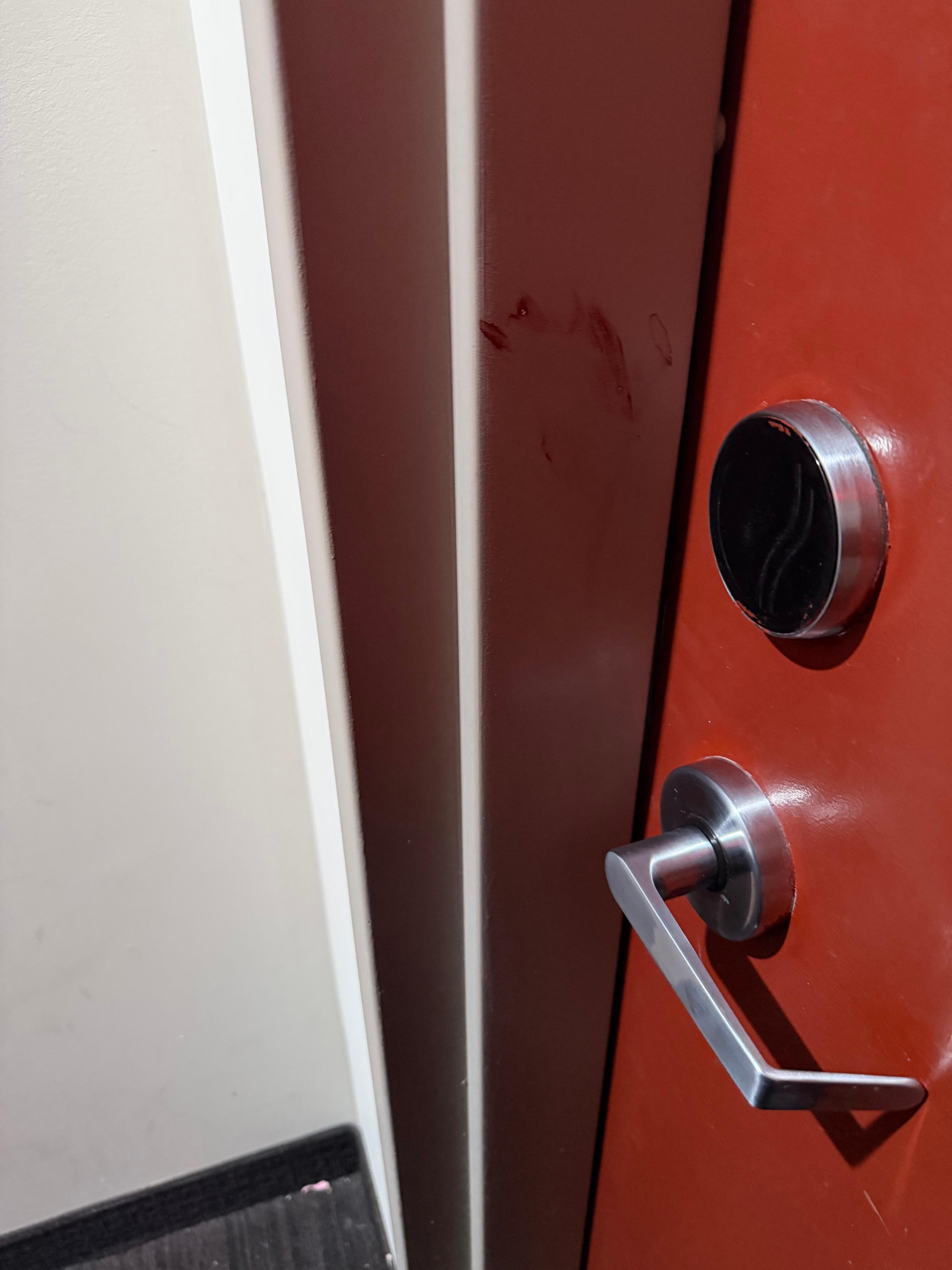 Red paint that looked like nlood