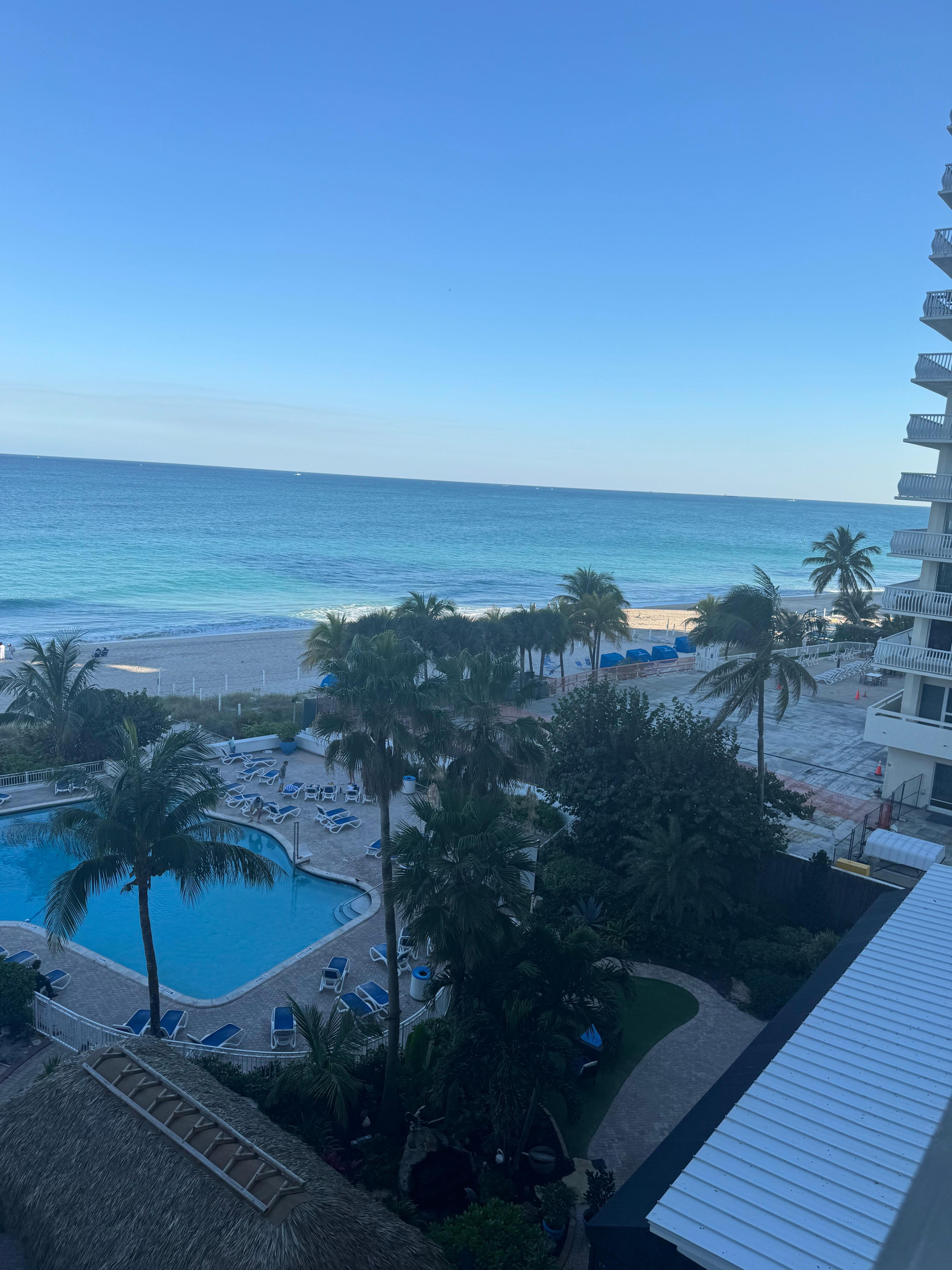 Great view from our balcony… 