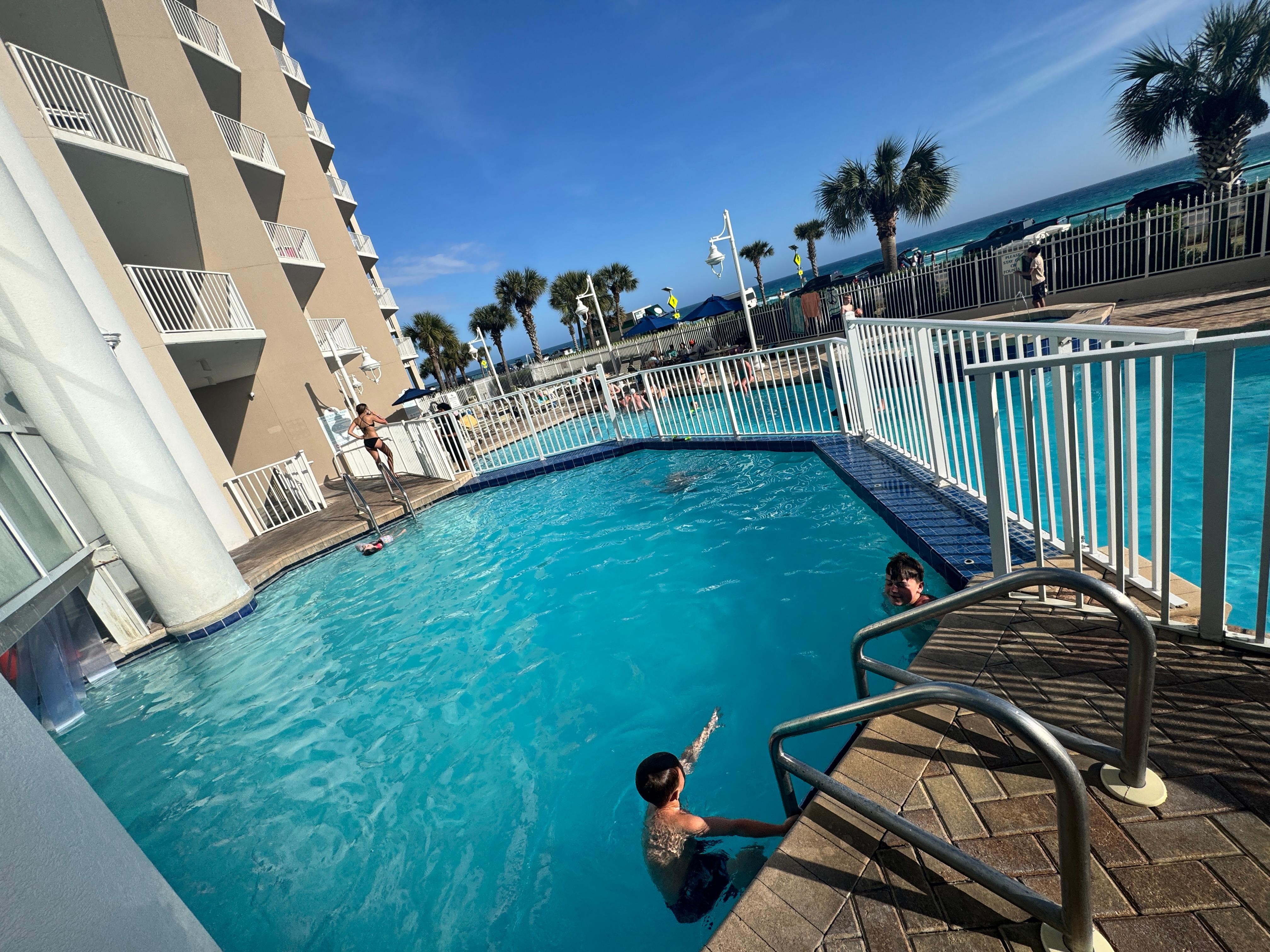 Indoor/outdoor pool area