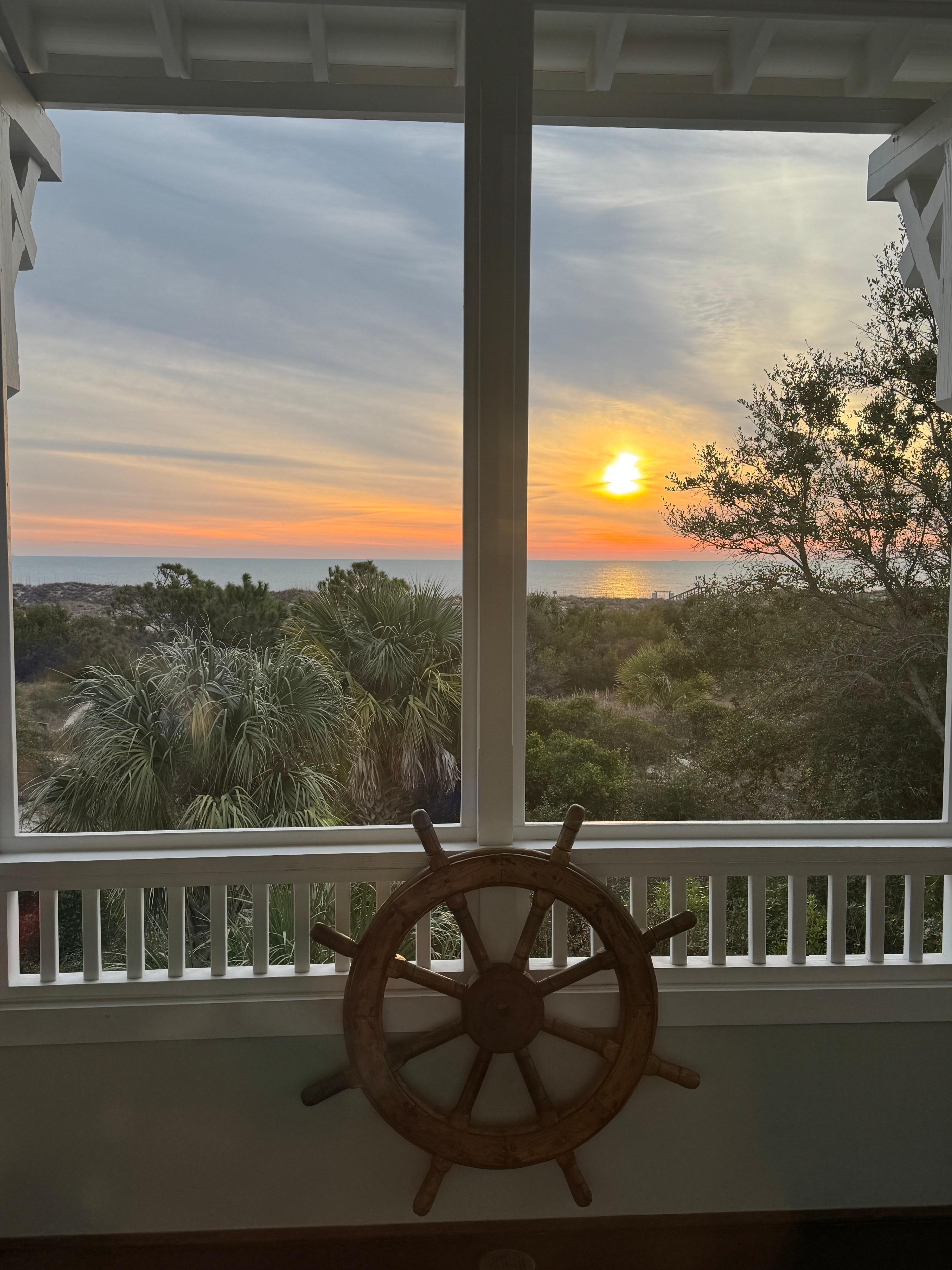 Beautiful sunrises from the porch! 