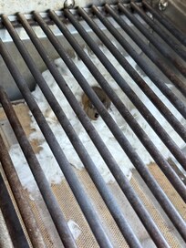 Mice nest in the grill.