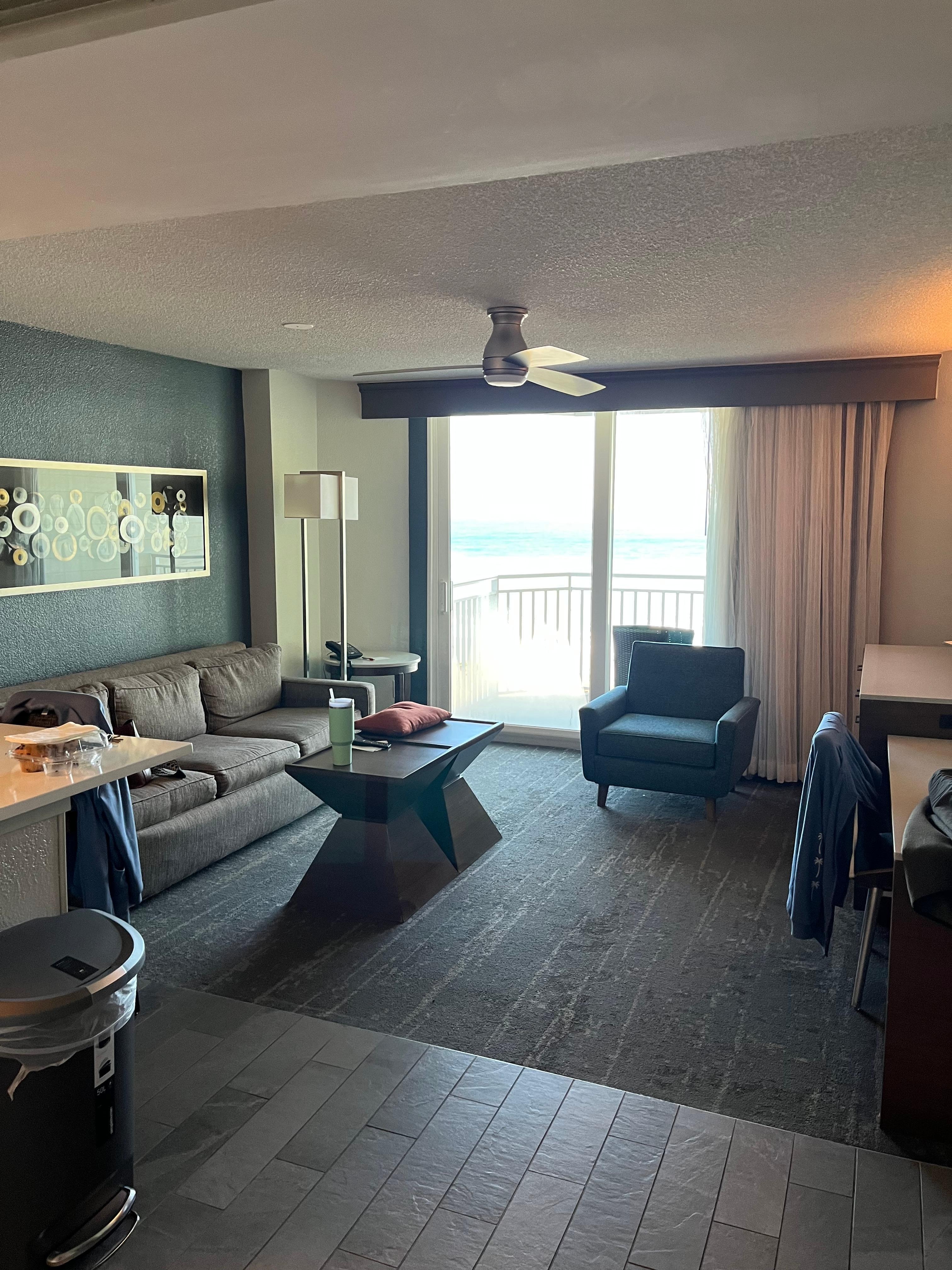 Very roomy and clean. There was service every day.  