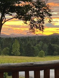 Sunset from the front porch.