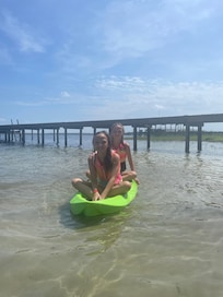 Canoes were a huge hit with the kids