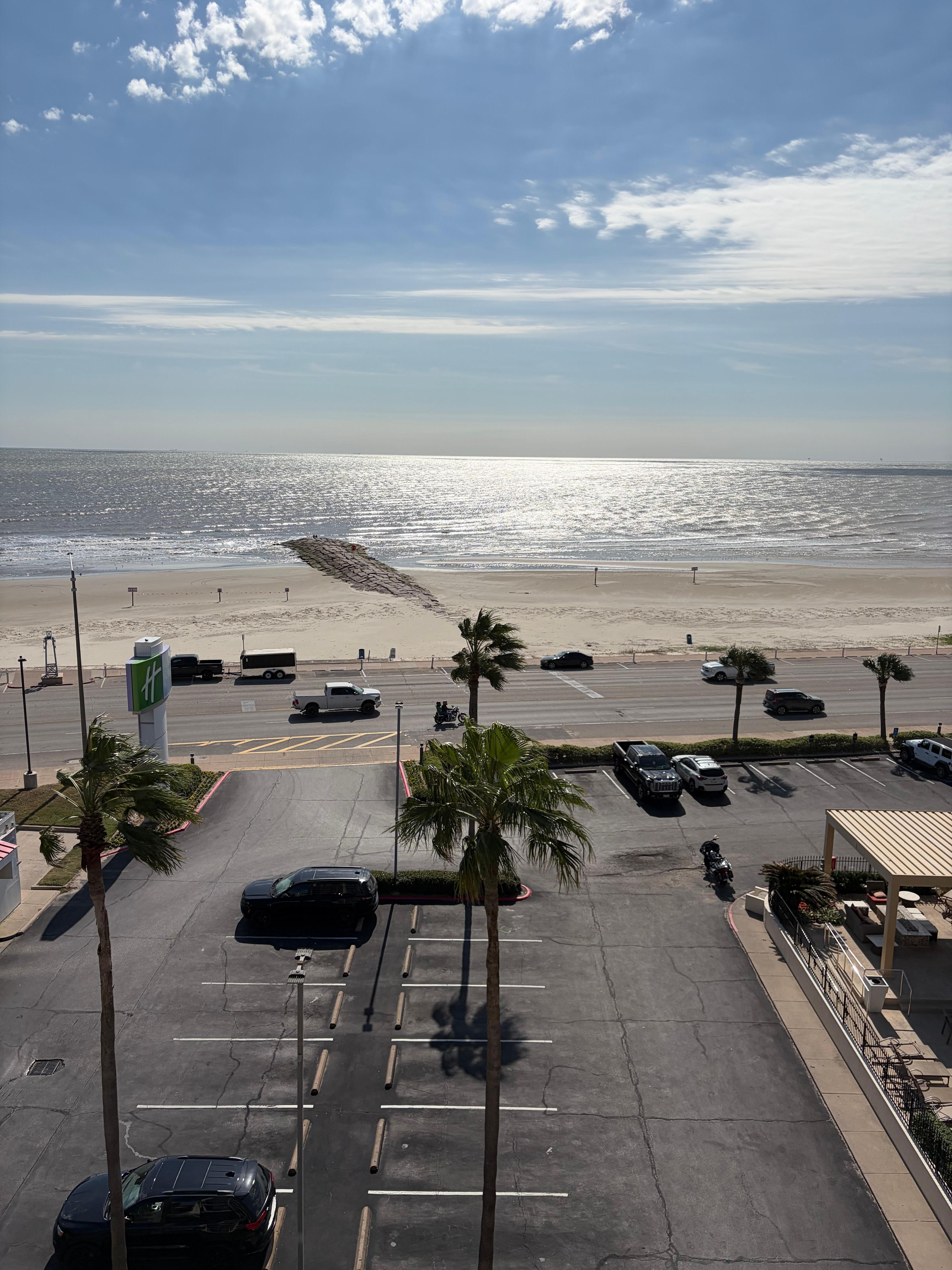 Forward view from our balcony