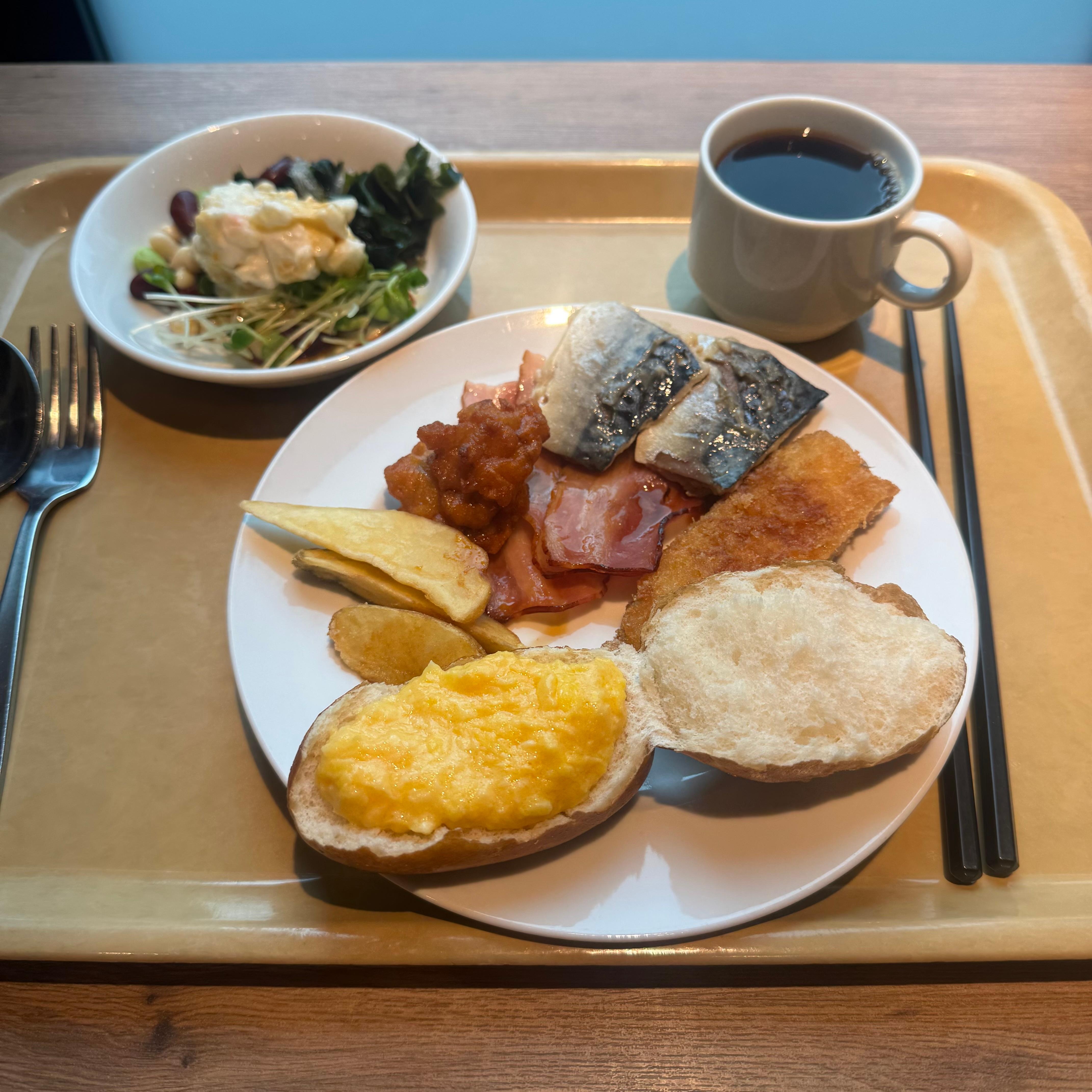 Delicious breakfast buffet