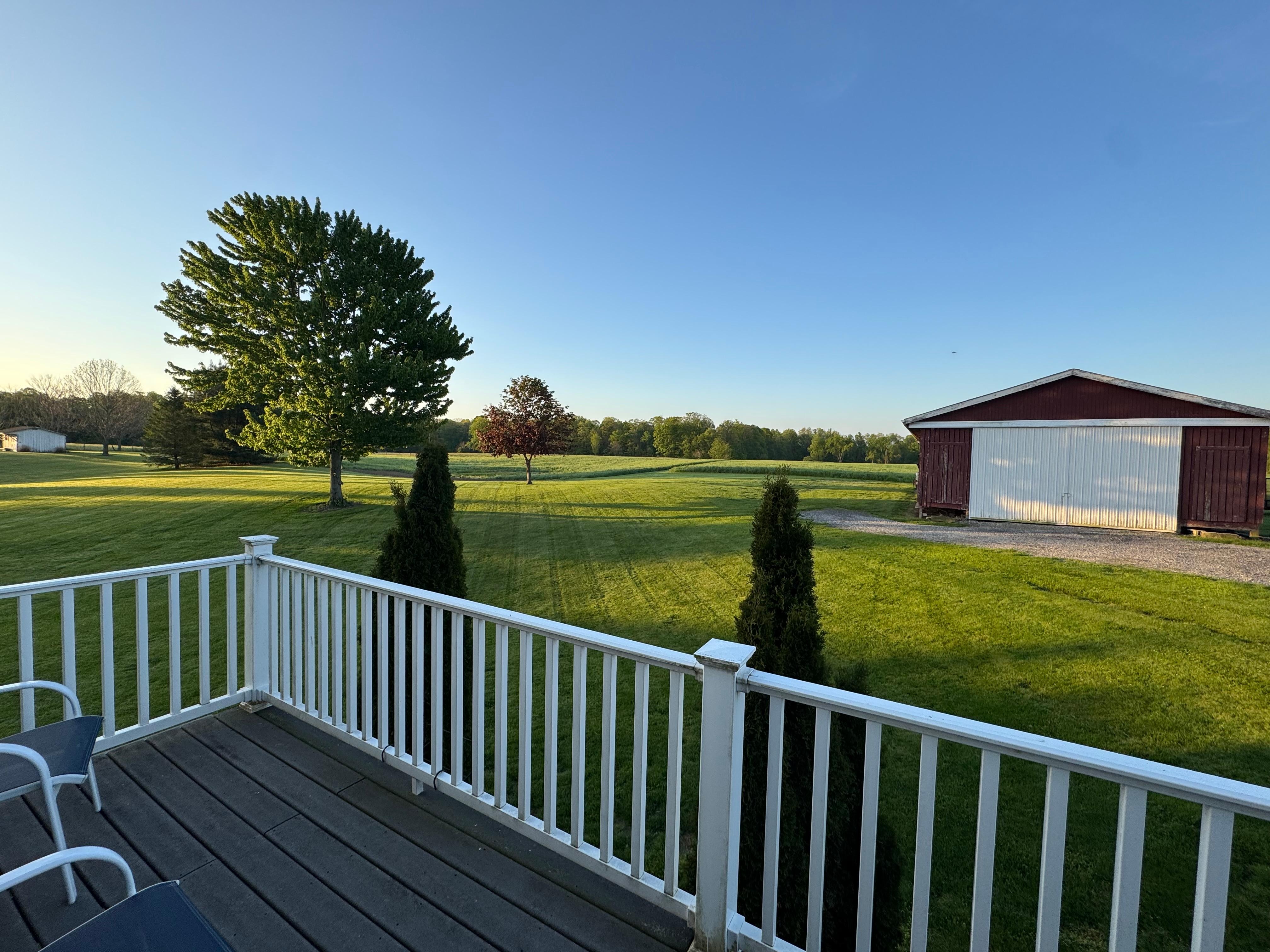 View from the back deck. 