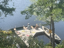 View of the dock from the deck