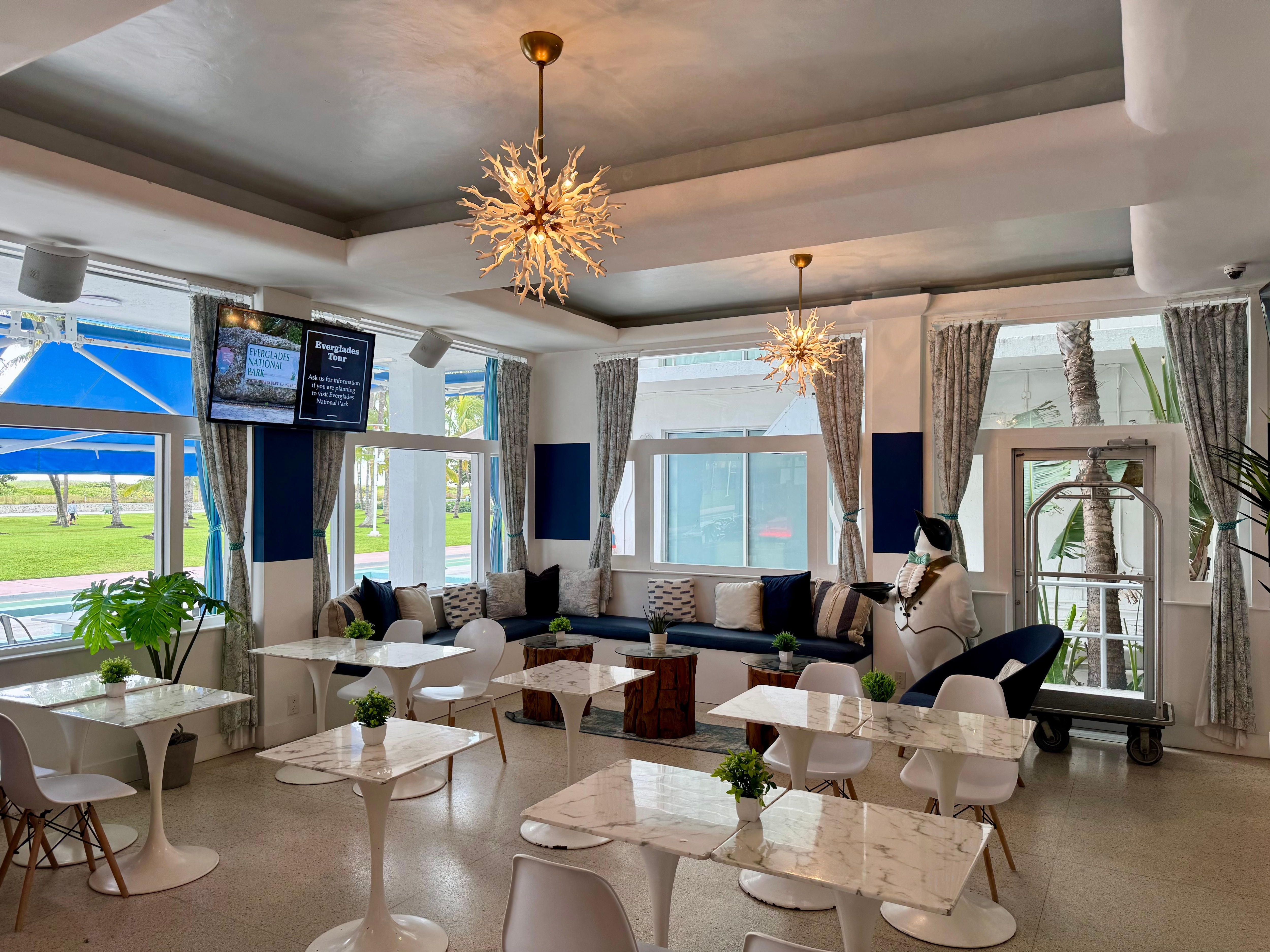 Lobby was bright and quite