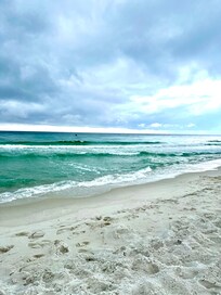 Beach area right in front of condo