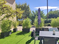 Vue sur mer depuis la terrasse