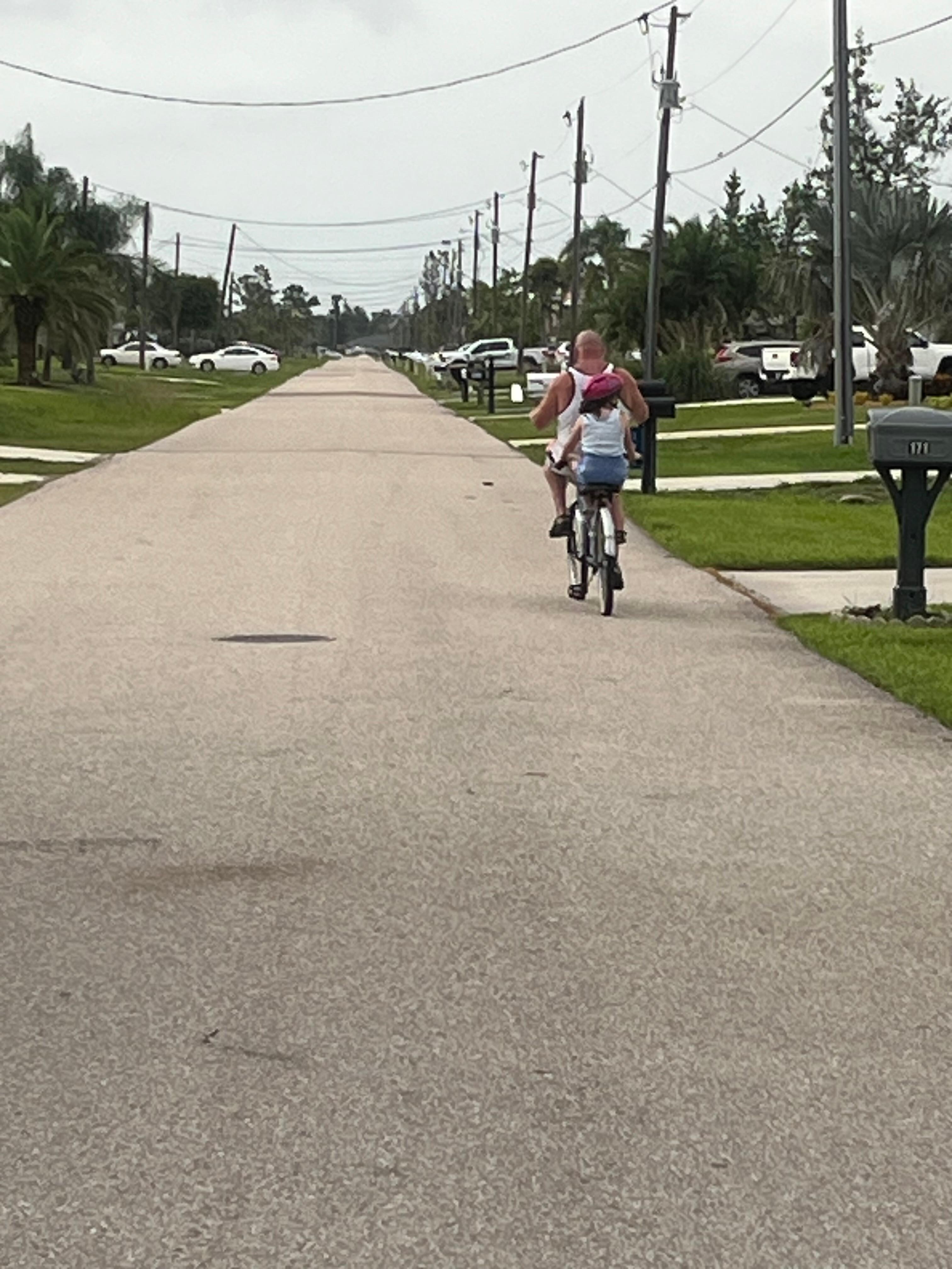 The cool double bikes the host provides.  