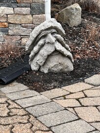 Seen down the road from the cottages