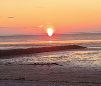 Sonnenuntergang über der Nordsee