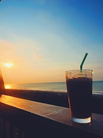 Early morning coffee views.