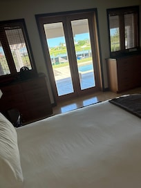 The view from master suite bedroom