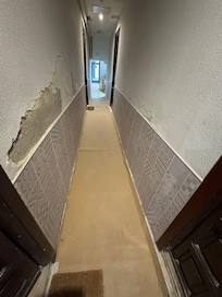 Construction in the hallway