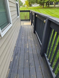 Not as pictured online. Screws and nails sticking out