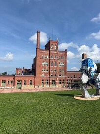 Along river walk