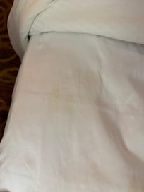 Stains on sheet
