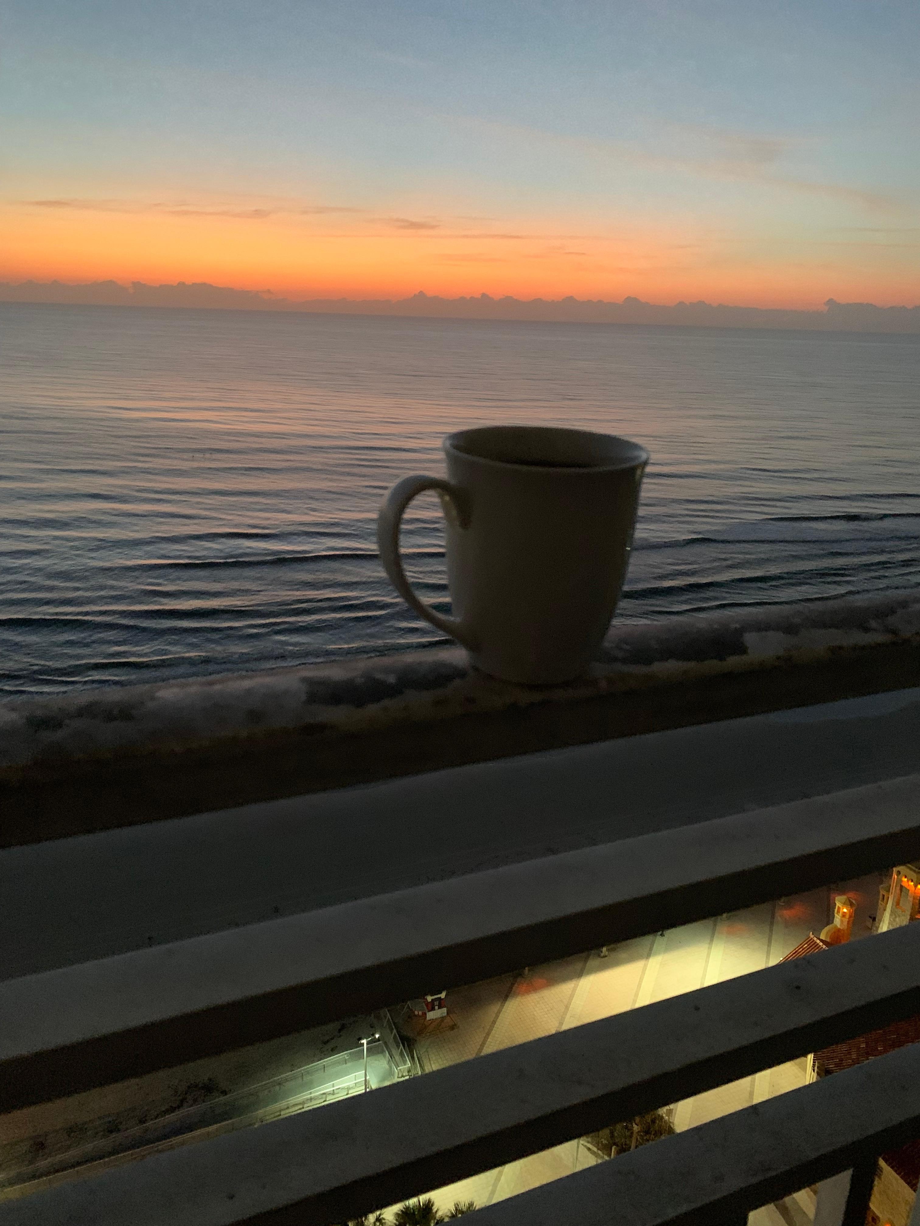 Sunrise and a coffee….can it get any better? 